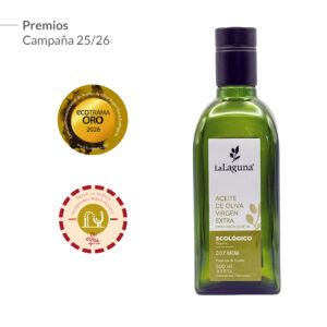 <b>Aceite de Oliva Virgen Extra La Laguna Ecológico</b>.</br>Frasca Cristal 500 ml